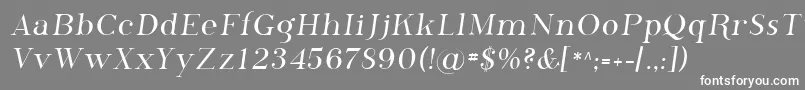 Шрифт Sfphosphorus – белые шрифты на сером фоне