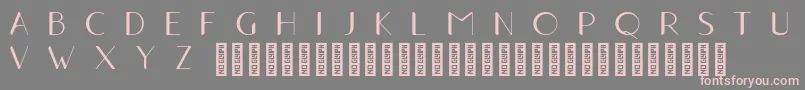 Traho2Regular Font – Pink Fonts on Gray Background
