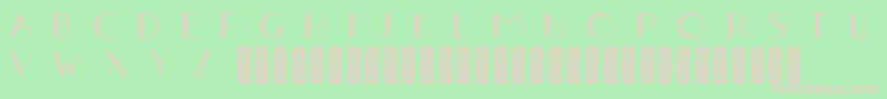 Traho2Regular Font – Pink Fonts on Green Background