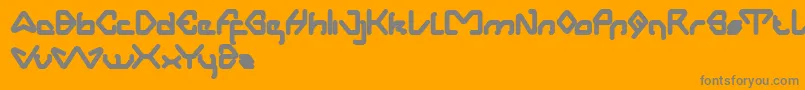 AeroDynamic Font – Gray Fonts on Orange Background