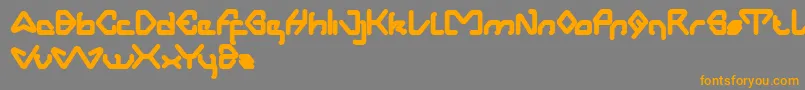 AeroDynamic Font – Orange Fonts on Gray Background