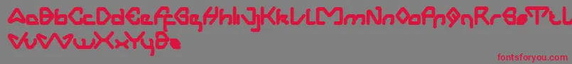 AeroDynamic Font – Red Fonts on Gray Background