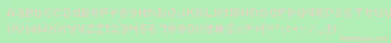 Squarodynamic 06 Font – Pink Fonts on Green Background