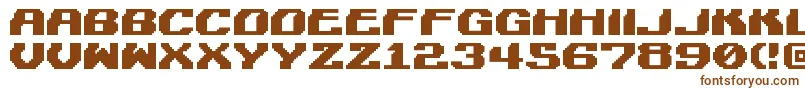 Шрифт Lightman – коричневые шрифты на белом фоне
