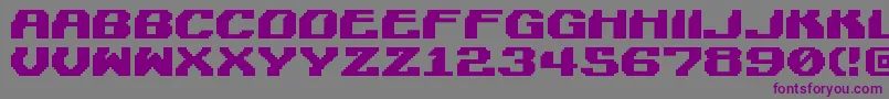 Lightman Font – Purple Fonts on Gray Background