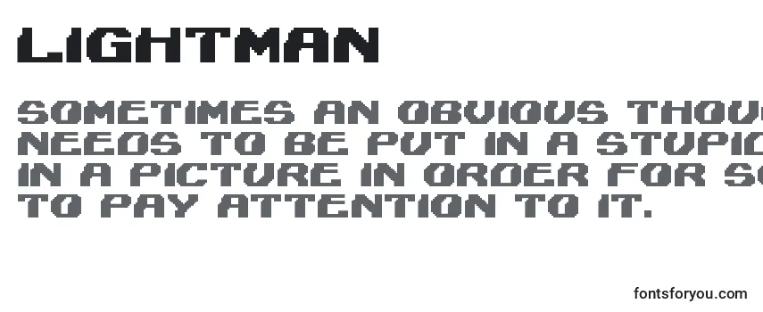 Шрифт Lightman