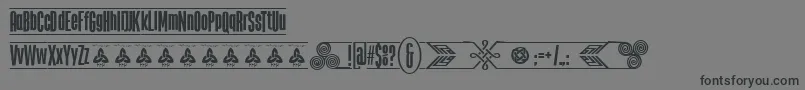TheTribalBoxDemoFontFfp Font – Black Fonts on Gray Background