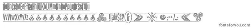 TheTribalBoxDemoFontFfp Font – Gray Fonts on White Background