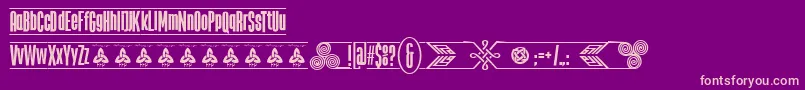 TheTribalBoxDemoFontFfp Font – Pink Fonts on Purple Background