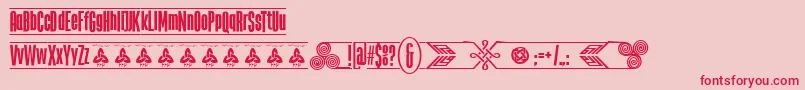 TheTribalBoxDemoFontFfp Font – Red Fonts on Pink Background