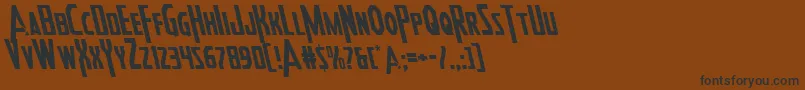 Heroesassembleleft2 Font – Black Fonts on Brown Background