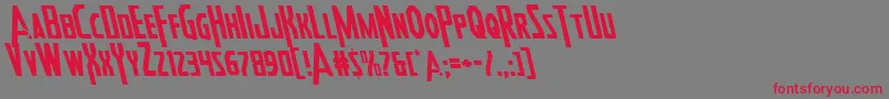 Heroesassembleleft2 Font – Red Fonts on Gray Background