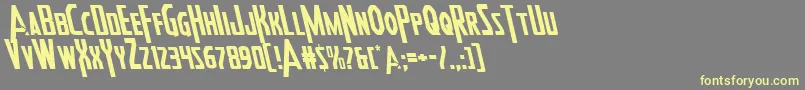 Heroesassembleleft2 Font – Yellow Fonts on Gray Background