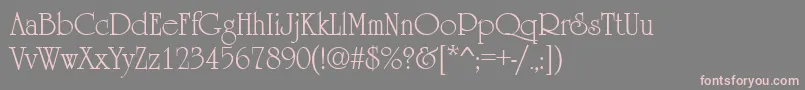 UrsulaRegular Font – Pink Fonts on Gray Background