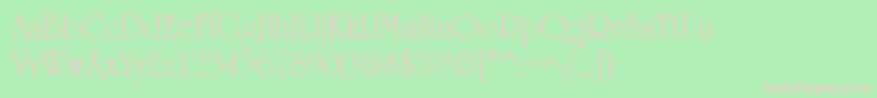 UrsulaRegular Font – Pink Fonts on Green Background