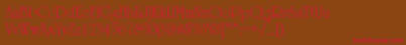 More about UrsulaRegular Font UrsulaRegular Font – Red Fonts on Brown Background