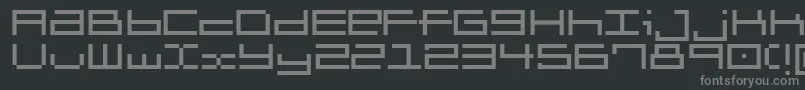 Brickle Font – Gray Fonts on Black Background