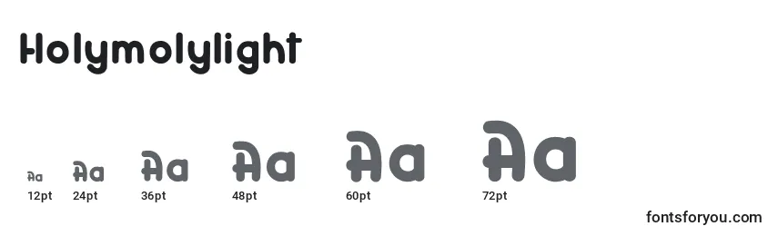 Holymolylight font sizes