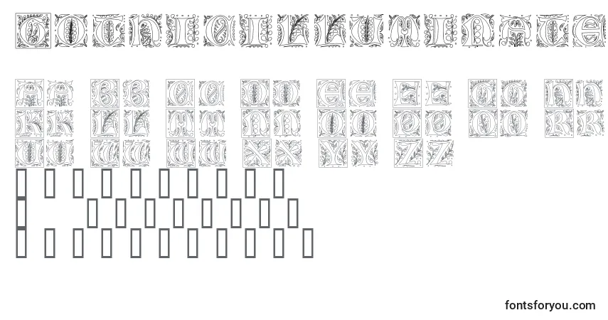 Gothicilluminate Font – alphabet, numbers, special characters