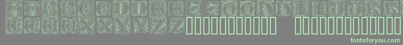 Gothicilluminate Font – Green Fonts on Gray Background