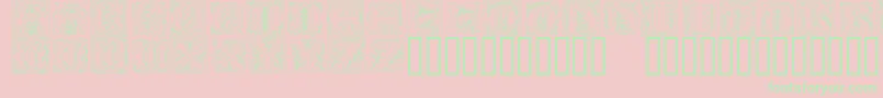 Gothicilluminate Font – Green Fonts on Pink Background