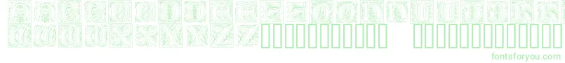 Gothicilluminate Font – Green Fonts on White Background