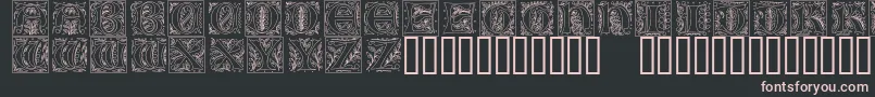 フォントGothicilluminate – 黒い背景にピンクのフォント