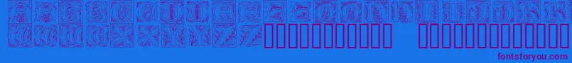 Gothicilluminate Font – Purple Fonts on Blue Background
