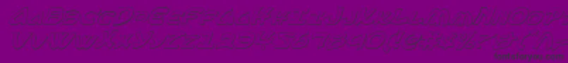 Ephesian3Di Font – Black Fonts on Purple Background