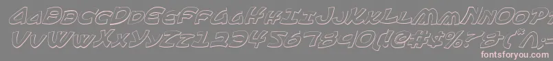 Weitere Informationen zur Ephesian3Di-Schriftart Ephesian3Di-Schriftart – Rosa Schriften auf grauem Hintergrund