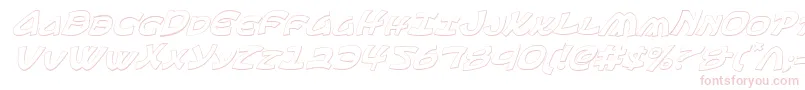 Ephesian3Di Font – Pink Fonts on White Background