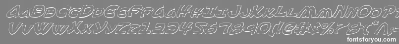 Ephesian3Di Font – White Fonts on Gray Background