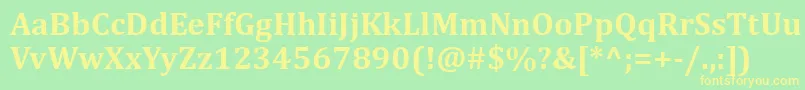 More about CambriaBold Font CambriaBold Font – Yellow Fonts on Green Background