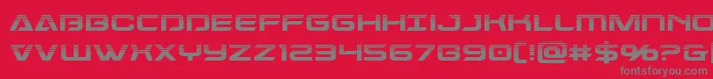 Dameronhalf-Schriftart – Graue Schriften auf rotem Hintergrund