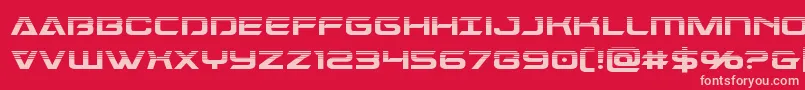 Dameronhalf Font – Pink Fonts on Red Background
