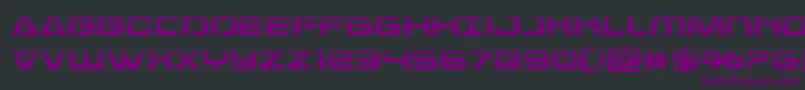Dameronhalf Font – Purple Fonts on Black Background