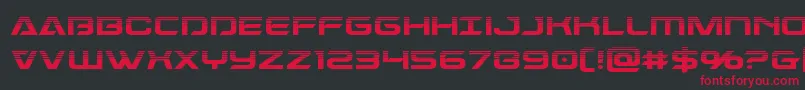 Dameronhalf Font – Red Fonts on Black Background