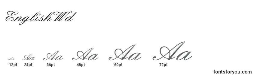 EnglishWd Font Sizes