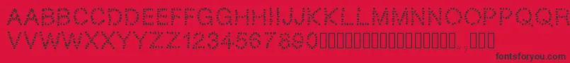 フォントPwtribe – 赤い背景に黒い文字