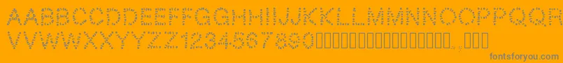 Pwtribe Font – Gray Fonts on Orange Background