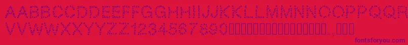 Pwtribe Font – Purple Fonts on Red Background