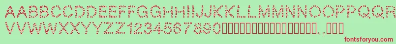 Lisätietoja Pwtribe-fontista Pwtribe-fontti – punaiset fontit vihreällä taustalla