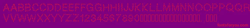 Pwtribe Font – Red Fonts on Purple Background