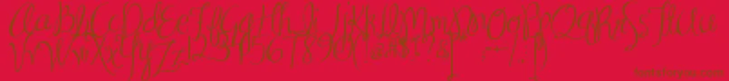Подробнее о шрифте MaSexy Шрифт MaSexy – коричневые шрифты на красном фоне