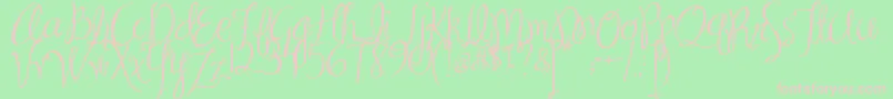 MaSexy Font – Pink Fonts on Green Background