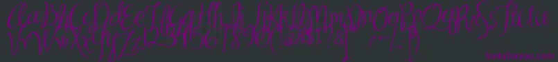 MaSexy Font – Purple Fonts on Black Background