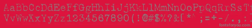 fuente GabrieleL – Fuentes Grises Sobre Fondo Rojo