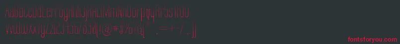 LabtopGraphed Font – Red Fonts on Black Background