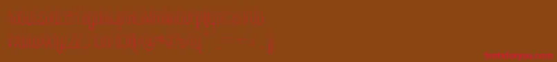 LabtopGraphed Font – Red Fonts on Brown Background
