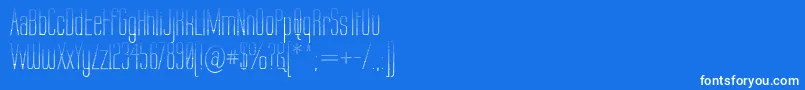 LabtopGraphed Font – White Fonts on Blue Background